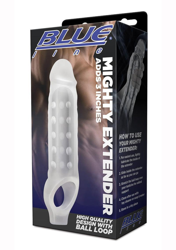 Blue Line C&B Gear Mighty Extender Penis Sleeve - Clear