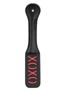 Ouch! Leather Paddle "Love" - Black
