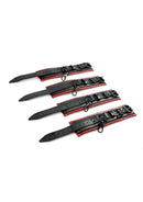 Saffron Spreader Bar & Cuff Set - Black/Red