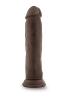 Dr. Skin Plus Gold Collection Thick Posable Dildo with Suction Cup 9in - Chocolate