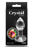 Crystal Desires Red Heart Glass Anal Plugs