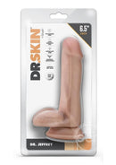 Dr. Skin Silver Collection Dr. Jeffrey Dildo with Balls and Suction Cup 6.5in