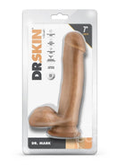Dr. Skin Silver Collection Mr. Mark Dildo with Balls and Suction Cup 7in