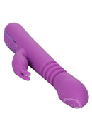 Jack Rabbit Elite Thrusting Rabbit Silicone Rechargeable Vibrator - Purple
