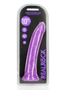 RealRock Slim Glow in the Dark Dildo with Suction Cup 10in