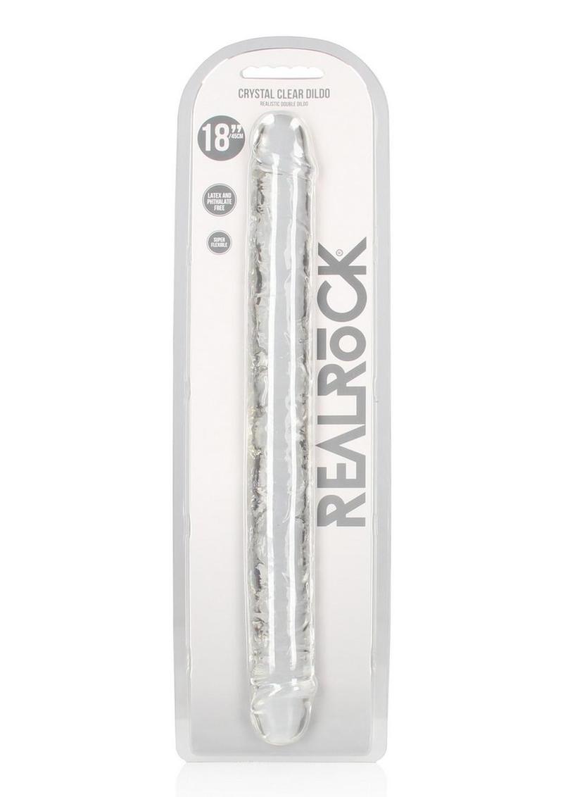 RealRock Crystal Clear Double Dong 18in