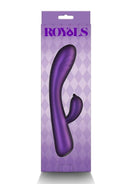 Royals Dutchess Rechargeable Silicone Rabbit Vibrator - Purple