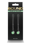 Bound Nipple Clamps G1 Iron Glow in the Dark