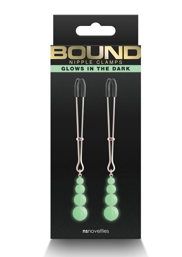 Bound Nipple Clamps G2 Iron Glow in the Dark