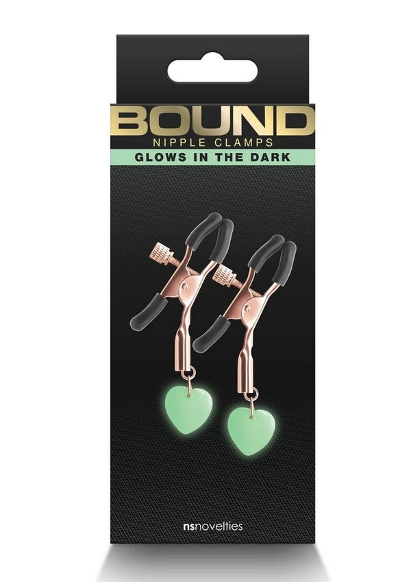 Bound Nipple Clamps G3 Iron Glow in the Dark