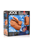 JOCK Ass Masturbator with Poseable Dildo - Vanilla