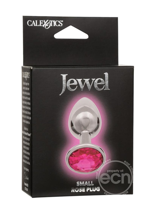 Jewel Rose Aluminum Anal Plug -Pink