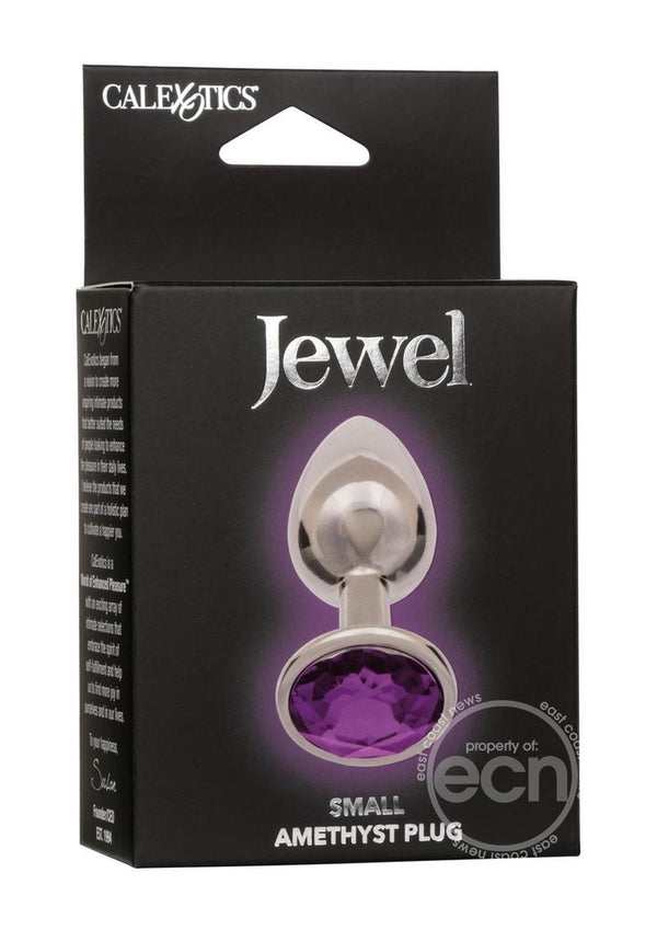 Jewel Amethyst Aluminum Anal Plug - Purple