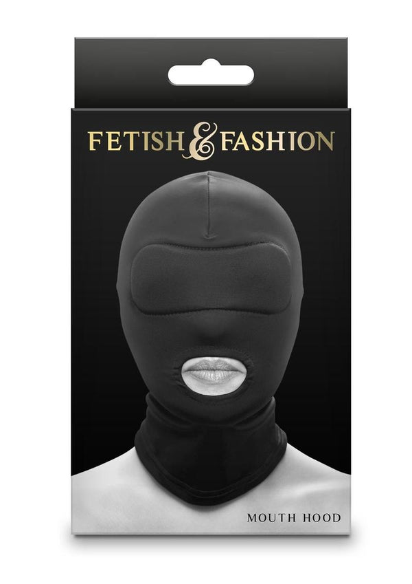 Fetish & Fashion Mouth Hood - Black