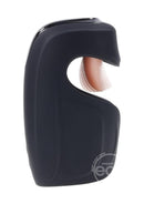 Zero Tolerance Lick the Tip Rechargeable Silicone Mouth Masturbator - Black