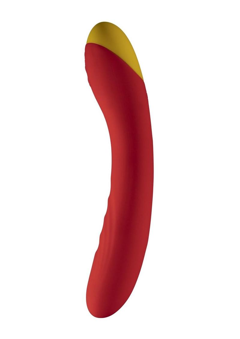 Romp Hype Rechargeable Silicone Vibrator - Orange