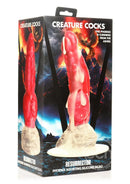 Creature Cocks Resurrector Phoenix Squirting Silicone Dildo - Red/White
