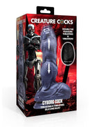 Creature Cock Thrusting & Vibrating Rechargeable Silicone Dildo - Gray