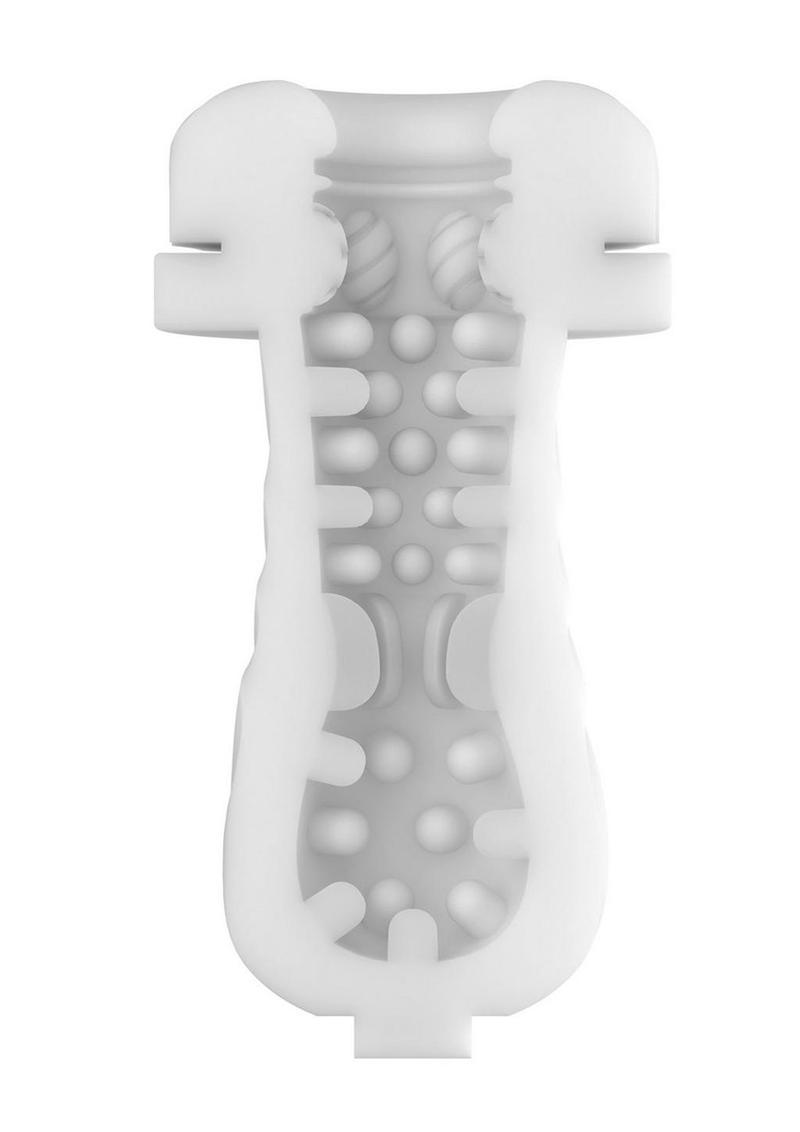 M For Men Quantum X Rechargeable Stroker - Black/White