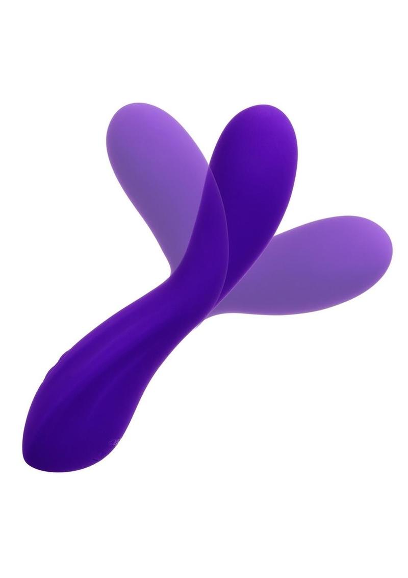 Flex Bend & Hold Rumbler Rechargeable Silicone Vibrator - Purple
