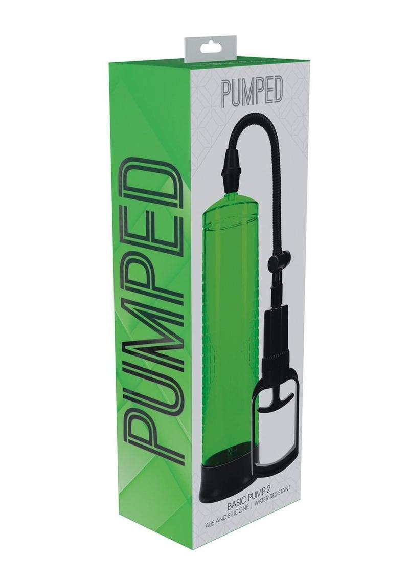 Pumped Basic Pump 2 Water Resistant Silicone Penis Pump - Blue