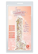 Glittergasm Realistic Clear Dildo with Balls and Suction Cup