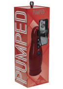 Pumped Virtuo 10 Function Suction Vibration Phone Attachment Rechargeable Masturbator - Metallic Red