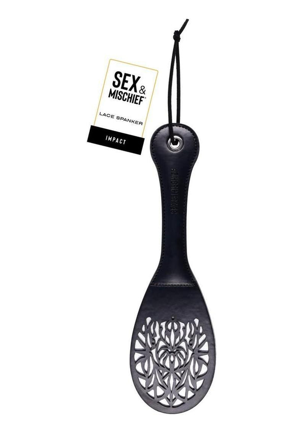 Sex & Mischief Lace Spanker - Black