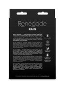 Renegade Rain Rechargeable Silicone Prostate and Taint Massager with Remote Control - Black