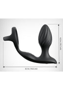 Anal Fantasy Elite Ass-Gasm Gyro-Milk Pro with Remote Control - Black