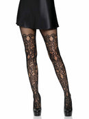 Floral Vine Net Tights