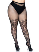 Floral Vine Net Tights