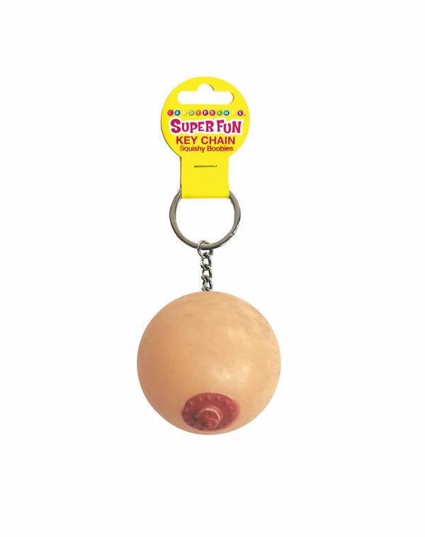 SUPER FUN KEY CHAIN ONE SQUISHY BOOB