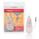 Pocket Exotics Warming Whisper Bullet with Wired Remote Control - Silver