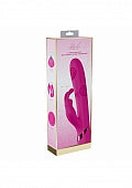 VIVE - Mimi - Rechargeable Triple Motor - G-Spot Vibrating and Tapping Rabbit - Pink
