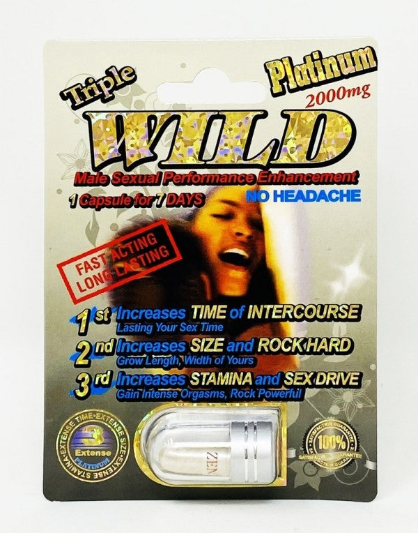 Wild Platinum 2000mg Triple Maximum Sexual Enhancement Pill
