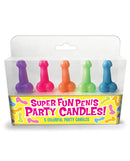 Glitterati Penis Party Candle - Pack of 5