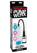 Pump Worx Cock Trainer Pump System with 3 Sleeves - Clear