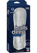 Balls Deep Ultraskyn Masturbator- Frost