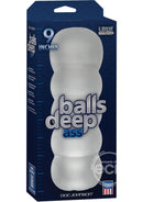 Balls Deep Ultraskyn Masturbator- Frost