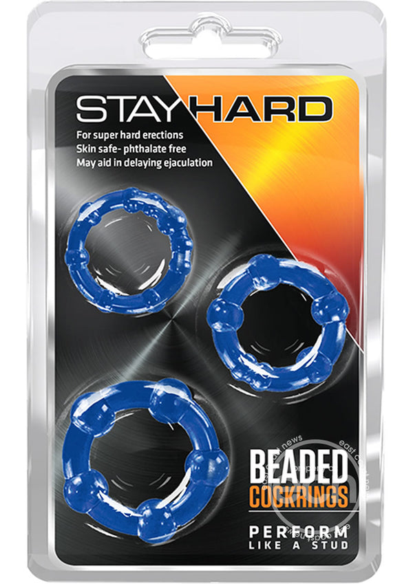 Stay Hard Beaded Cock Rings (3 Sizes)