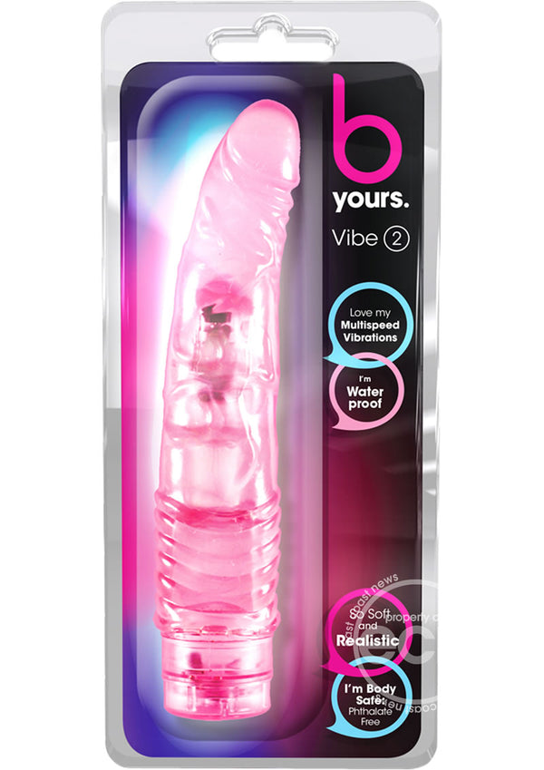 B Yours Vibe 2 Vibrating Dildo 9in