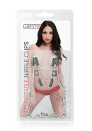Lux Fetish Adjustable Steel Nipple Clips