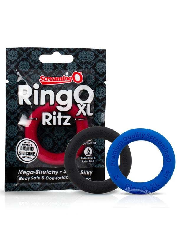 RingO Ritz XL Individual Ring Silicone - Black