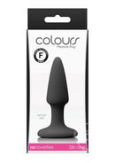 Colours Pleasure Plug Silicone Butt Plug - Mini - Black