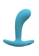 Firefly Contour Plug Silicone Butt Plug Glow In The Dark - Blue