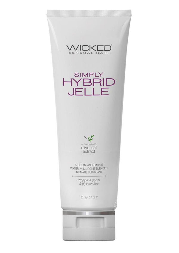 Wicked Sensual Care Simply Hybrid Jelle Lubricant with Olive Leaf Extract 4oz