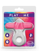 Blush Play with Me Delight Vibrating C Ring - Blue