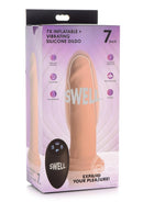 Swell 7X Inflatable & Vibrating Silicone Rechargeable Dildo with Remote Control 7in
