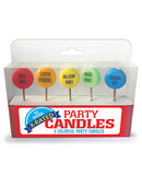 Glitterati Penis Party Candle - Pack of 5